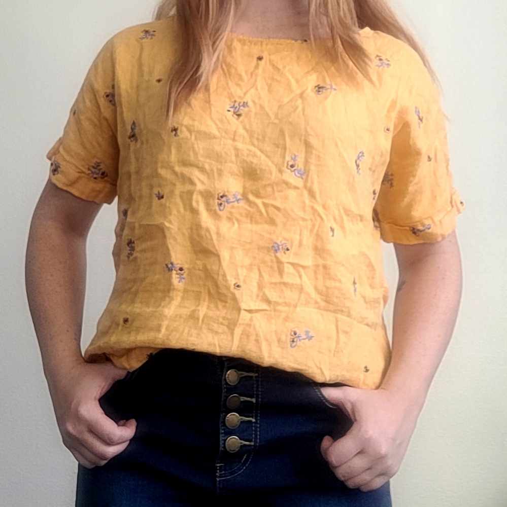Cynthia Rowley Yellow Top